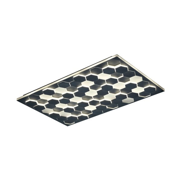 Plafonieră neagră LED cu control vocal/cu control prin aplicații mobile cu abajur din metal 70x115 cm Cifavo – CINQUE-image-2