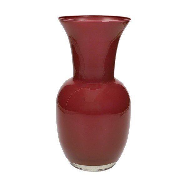 Vază roșie din sticlă (înălțime 26 cm) – Brandani