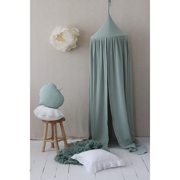 Baldachin de bumbac verde Mint - Moi Mili-image-1