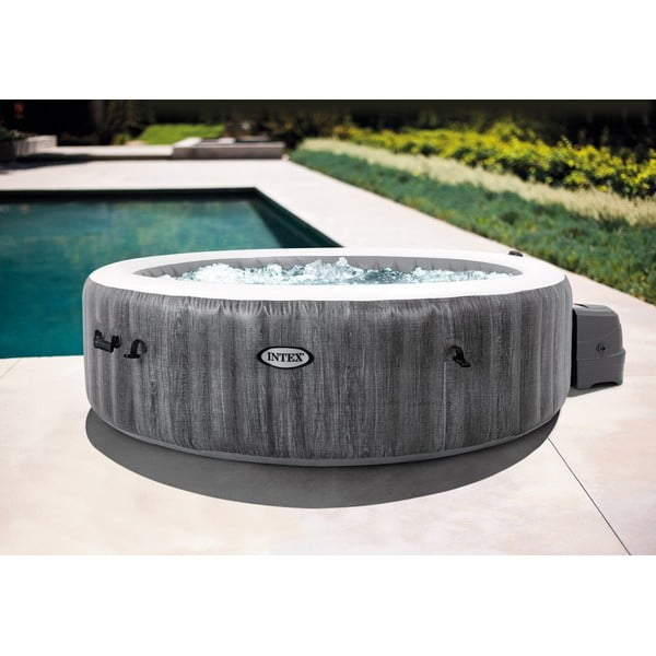 Jacuzzi gonflabil ø 216 cm adâncime 71 cm pentru șase persoane Bubble Greywood Deluxe 6 AP – Intex-image-2