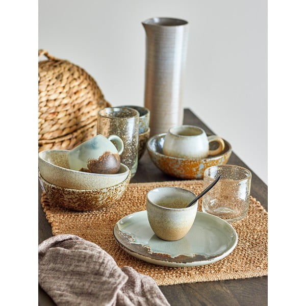 Serviciu de masă 12 buc. din gresie Paula – Bloomingville-image-3