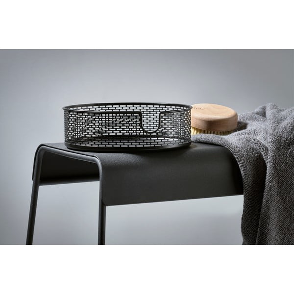 Coș de depozitare din metal Zone Inu, ø 20 cm, negru-image-2