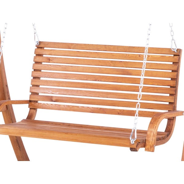 Leagăn de grădină din lemn, cu adăpost Monobeli Swingy-image-4