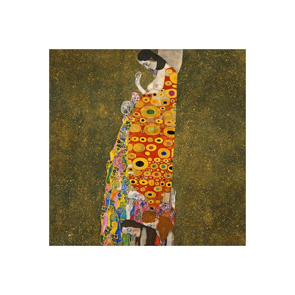 Reproducere tablou Gustav Klimt - Hope II, 40 x 40 cm