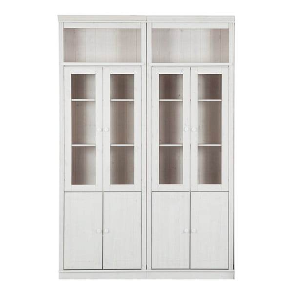 Vitrină albă din lemn de pin 148x223 cm Anita – Støraa