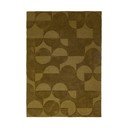 Covor verde închis țesut manual din lână 160x230 cm Gigi – Flair Rugs