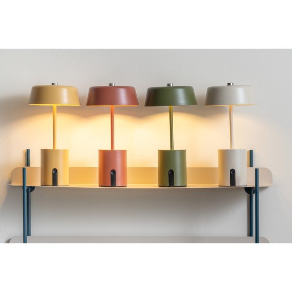 Veioză galben ocru LED din metal (înălțime 22,5 cm) Elemental LED – Leitmotiv-image-2