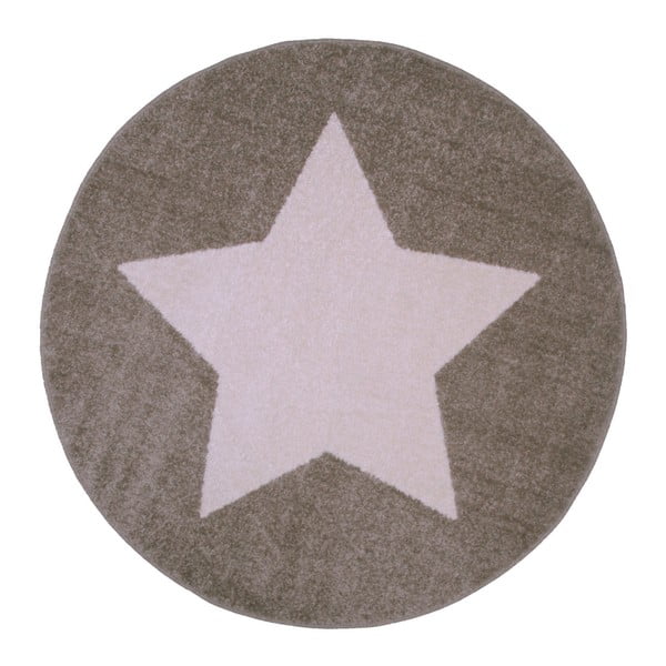 Covor Decoway Star Taupe, 120 cm