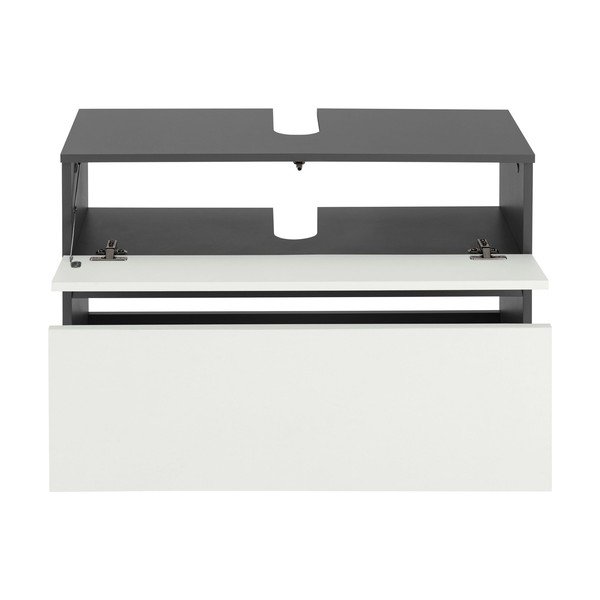 Dulap sub chiuvetă alb/gri antracit 80x55 cm Wisla – Støraa-image-1
