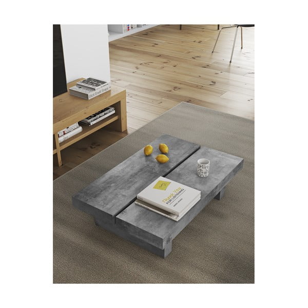 Masă de cafea în decor de beton TemaHome Tokyo, 94 x 25 cm-image-2