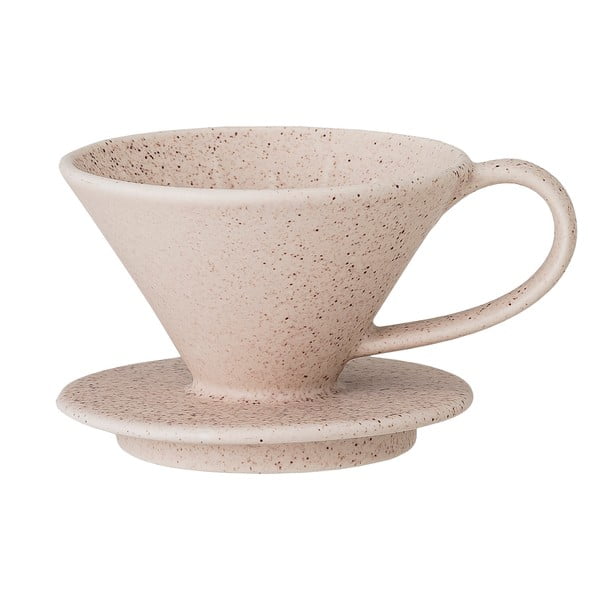 Cafetieră cu picurător din gresie ceramică Bloomingville Franz, 500 ml, bej-alb-image-3