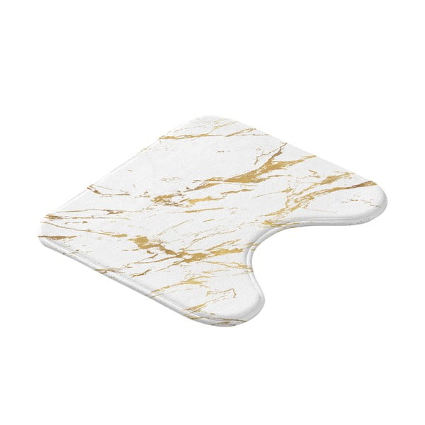 Covoraș de baie alb-auriu 45x45 cm Aquamarbre – douceur d'intérieur-image-4