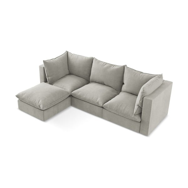 Colțar gri deschis (cu colț pe partea stângă/cu șezlong) Manao – Makamii-image-2