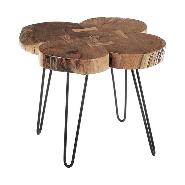 Măsuță auxiliară cu blat din lemn de acacia 50x50 cm Nandri – Premier Housewares-image-2