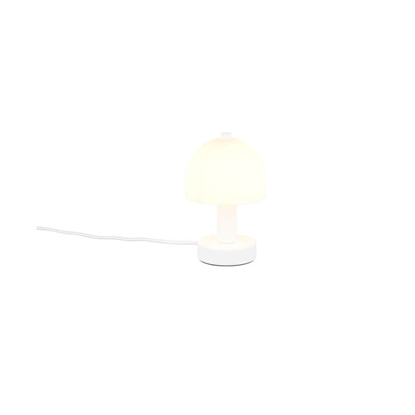 Veioză albă cu abajur din sticlă (înălțime 19 cm) Glenn – Reality-image-3