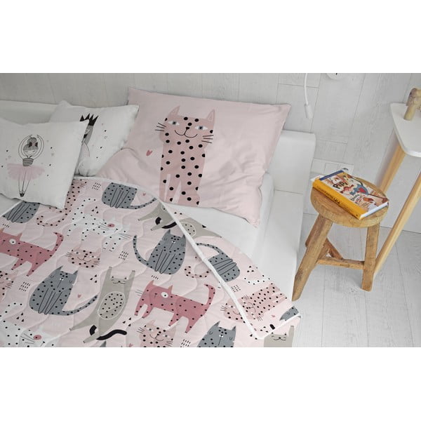 Set pilotă și față de pernă din bumbac satinat matlasat 140x200 cm – Butter Kings-image-1