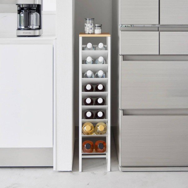 Raft pentru sticle de vin alb din metal număr de sticle 16 20x88,5x19 cm Tower – YAMAZAKI-image-2