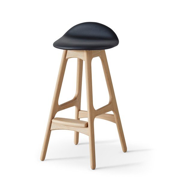 Scaun de bar  rotativ din piele  79 cm Buck – Hammel Furniture-image-3