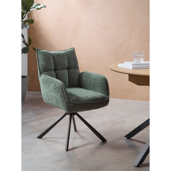 Set de scaune de sufragerie verde 2 buc. tapițat Marilla – Unique Furniture-image-1