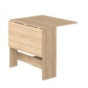 Masă de dining extensibilă cu aspect de lemn de stejar 76x28 cm Papillon – TemaHome
