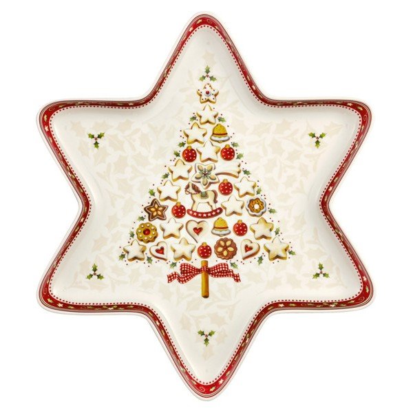 Platou din porțelan cu motiv de Crăciun Villeroy & Boch Gingerbread Village, 37,2 x 32,5 cm-image-2