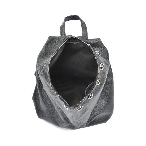 Rucsac din piele Luisa Vannini Fruhlo, negru-image-1