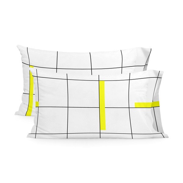 Fețe de pernă 2 buc. din bumbac 50x75 cm Firefly – Blanc