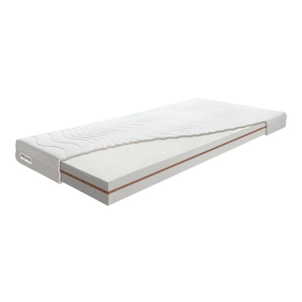 Saltea pentru copii fermă/mediu-fermă din spumă/latex reversibilă/termoregulatoare 90x200 cm Magic Night – BENAB-image-2