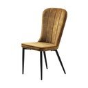 Scaun dining Unique Furniture Hudson, galben