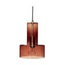 Lustră maro cu intensitate reglabilă cu abajur din sticlă ø 20 cm Ripple – Hübsch