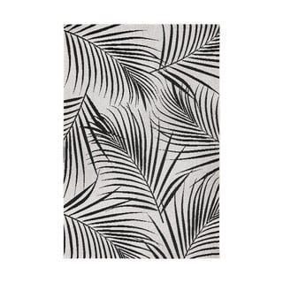 Covor exterior Ragami Flora, 160x230 cm, negru - gri