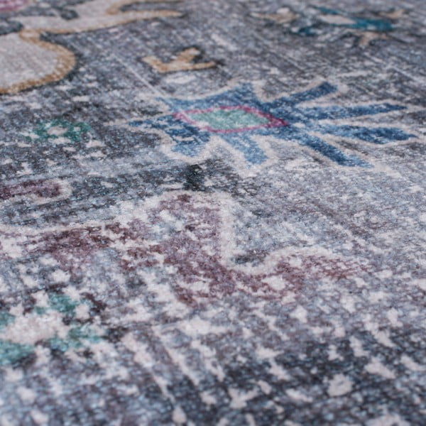 Covor albastru/gri lavabil 230x160 cm Millie - Flair Rugs-image-2