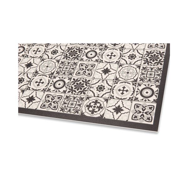 Covor din vinilin Zala Living Kaja, 47 x 140 cm, negru - alb-image-1