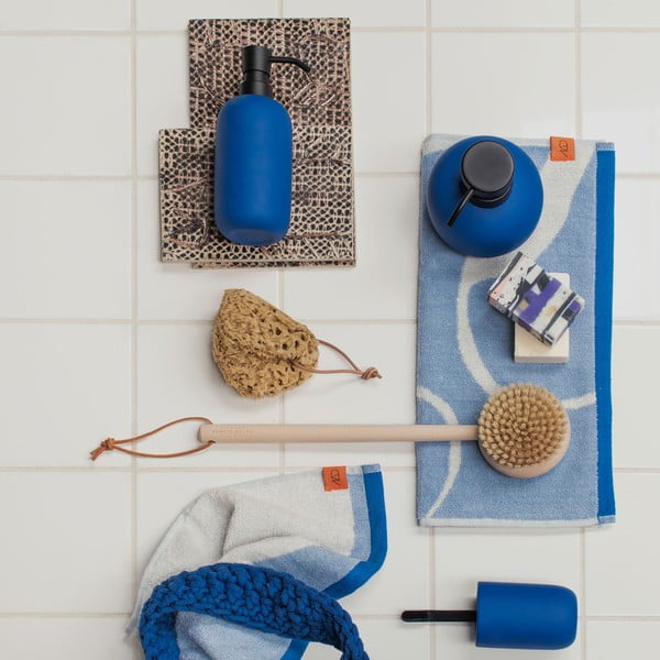 Prosoape albe/albastre 2 buc. din bumbac organic 50x90 cm Nova Arte – Mette Ditmer Denmark-image-3