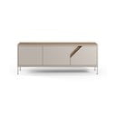 Comodă crem/în culoare naturală cu aspect de lemn de stejar 150x55x35 cm Lilou – Marckeric