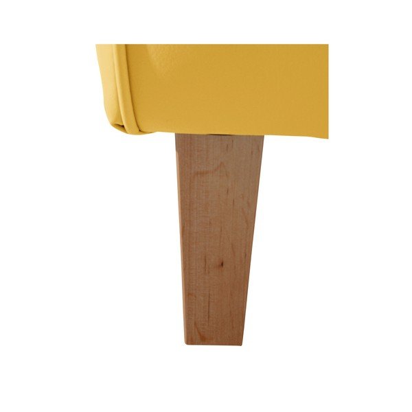Fotoliu Max Winzer Lorris Leather Corn, galben-image-3