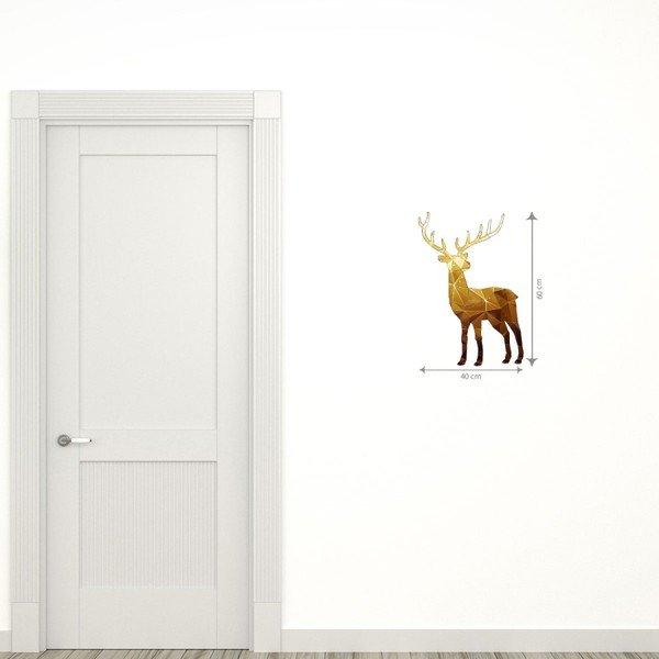Autocolant Crăciun Ambiance Deer Origami-image-2