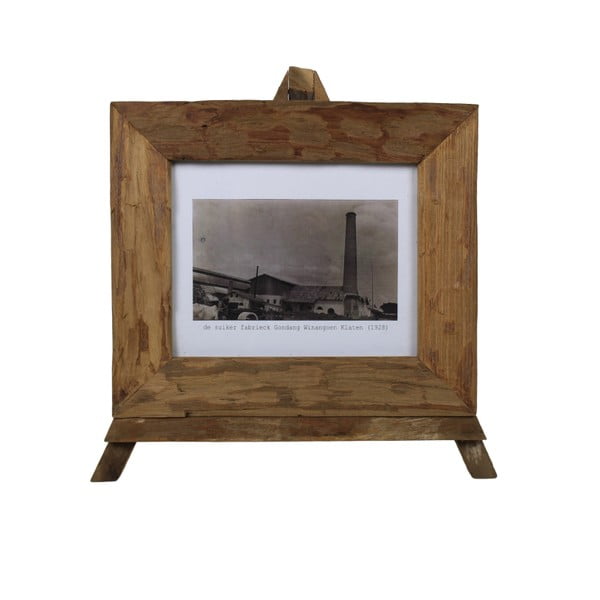 Ramă foto din lemn de tec HSM Collection Nesia, 43 x 36 cm
