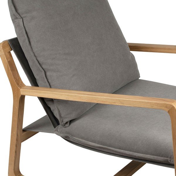Fotoliu de grădină gri din lemn Azenon – Côté Table-image-4