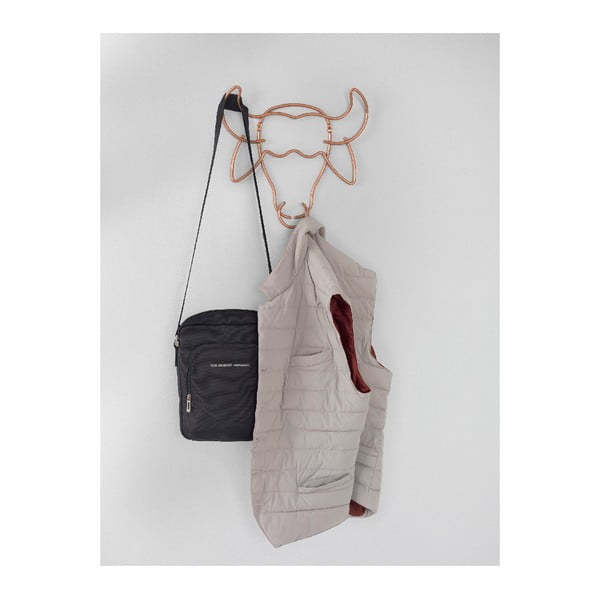 Cuier de perete în formă de bivol Metaltex, lățime 34 cm-image-1