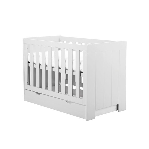 Pat pentru copii Pinio Calmo, 120 x 60 cm, alb-image-2