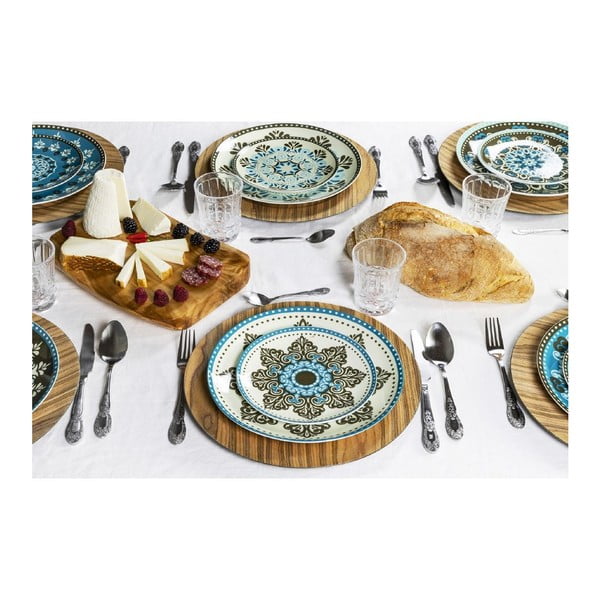 Serviciu de masă 18 buc. din porțelan/gresie Cala Jondal – VDE Tivoli 1996-image-1