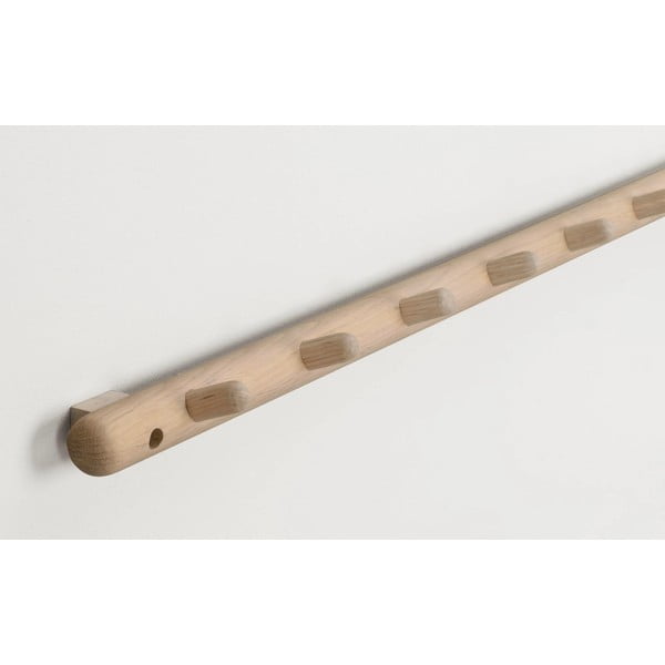 Cuier de perete în culoare naturală din lemn masiv de stejar Milford - Rowico-image-2