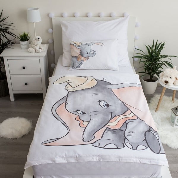 Lenjerie de pat pentru copii din bumbac pentru pătuț 100x135 cm Dumbo – Jerry Fabrics-image-1