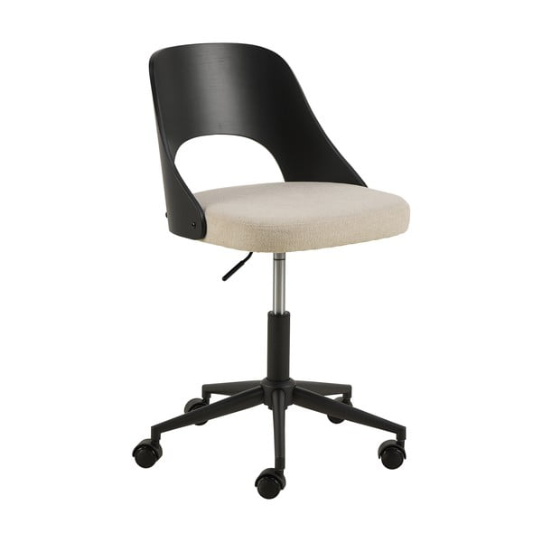 Scaun de birou negru-bej Lucy – Actona