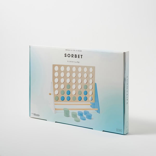 Joc 4 în linie din lemn de pin Sunnylife Four In a Row-image-1