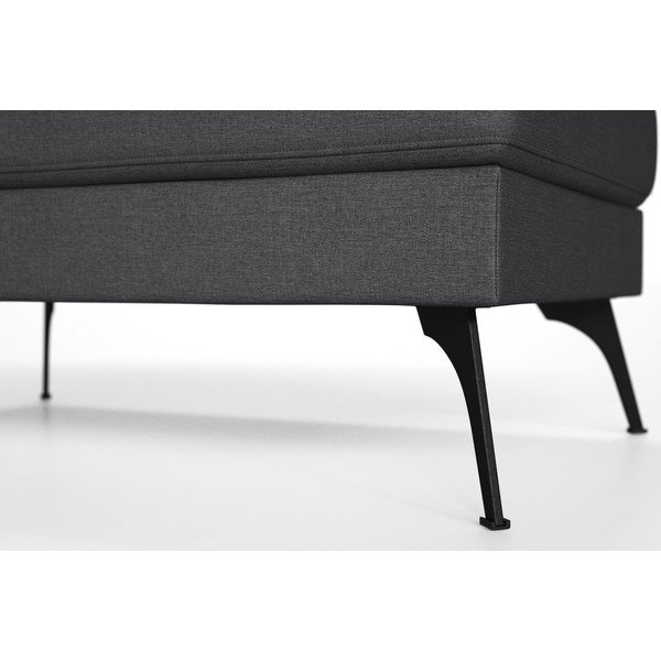 Fotoliu Marie Claire Home Susan, gri antracit-image-1