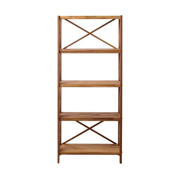 Etajeră în culoare naturală din lemn de stejar 70x161 cm X-Shelf – Unique Furniture