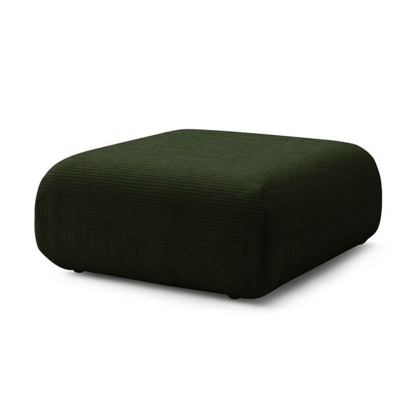 Taburet verde cu tapițerie din catifea reiată Lecomte – Bobochic Paris-image-3