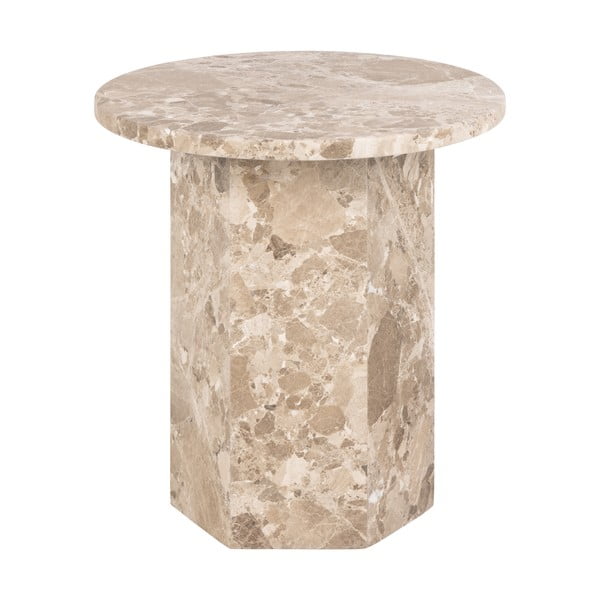 Măsuță auxiliară rotundă din marmură ø 50 cm Naxos – Actona-image-4